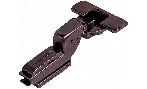 Петля PL внутрення со скрытой планкой и 3D регулировкой Clip On Графит