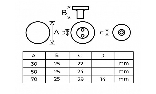 Ручка деревянная Umbrella 30*25 мм
