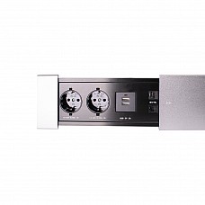Блок врізний на 2 розетки 2USB телефонний мережевий роз'єм з висувною кришкою (алюміній) Блок врізний на 2 розетки 2USB телефонний мережевий роз'єм з висувною кришкою (алюміній)