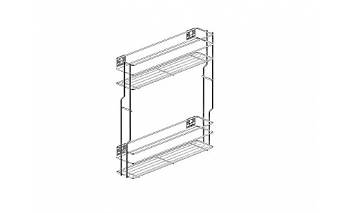 Карго бічне 200/2 ефект хром VARIANT WE29.0654.01.062 Rejs