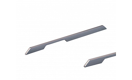 Ручка профільна DL 9355/0480 GR/ChSl Графіт/Шампань Рифлений ДС