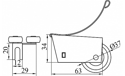 Комплект роликов для открытого профиля ДС ОптимаЛайн Комплект роликов для открытого профиля ДС ОптимаЛайн