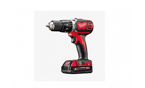 Дриль-шурупокрут з ударом акумуляторний MILWAUKEE, M18 BPD-202С, 50Нм (  заряд.пристрій, 2 акум.Х 2Аг, кейс)