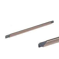 Ручка профільна DL 9389/416 ChSl/GR Шампань Рифлений/Графіт ДС