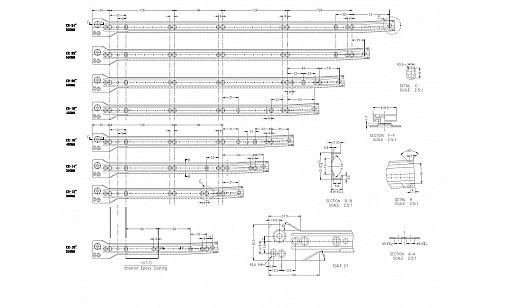 Направляющая роликовая L-500 мм  ДС СтандартЛайн