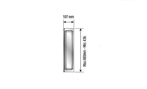 Лоток TRAYBOND 107 мм с одним отделением, антрацит, 105-83-01-309