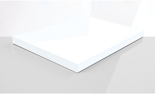 Панель МДФ LUXEFORM GL-003U AS Белый Снег Глянец (пластик в декор) 2800х1300х18,4 мм - Acryl TopX 1800 (standard)