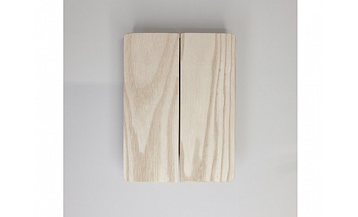 Ручка дерев'яна GEO 240/160 ясень WHITE