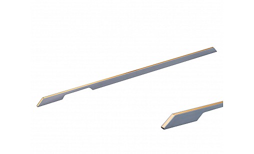 Ручка профільна DL 9355/960 GR/GSl Графіт/Золото Рифлене ДС