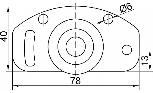 Ролик нижний на раздвижную систему Fast