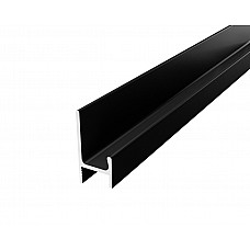 Ручка-профiль Н-2 16мм L-3,95м накладна BLKM Чорний Матовий ДС