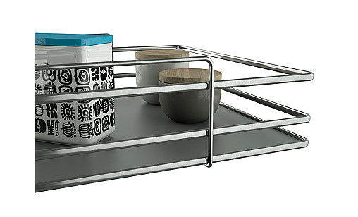 Корзина 600  чорний хром/антрацит pull out Hettich Ovalina O-542CNPNMHF Siderplast