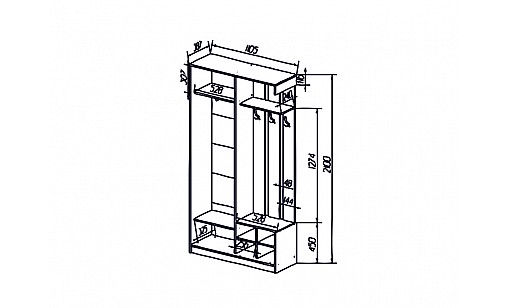 Передпокій Mari Дуб Сонома Передпокій Mari Дуб Сонома