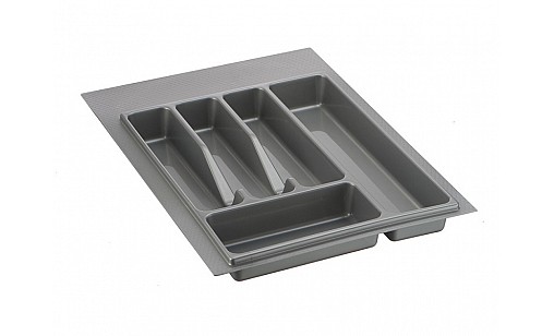 Лоток для кухонних приборів шир. 400/340мм сірий Volpato Лоток для кухонних приборів шир. 400/340мм сірий Volpato