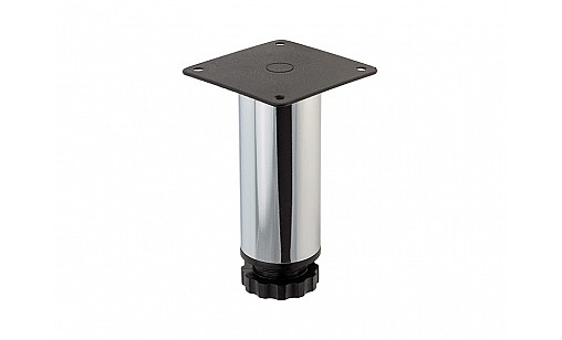 Ніжка регульована NL 13/100 R G2 Хром H- 100мм D-38мм ДС СтандартЛайн