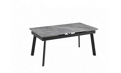 Стіл обідній Velvet 1600(2400)*900*760 Italy grey Glossy