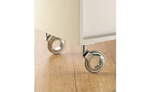 Меблевий ролик GIRA d 60 чорний   хром KM-GIRA-60MM-BH-20 GTV