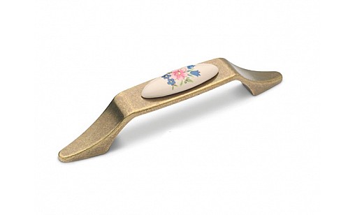 DP 181/096 G4/MLK1 бронза старая/розовый цветок ручка-дуга ДС СтандартЛайн *