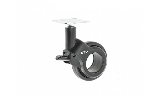 Меблевий ролик STRADA d 60 з фіксатором чорний KM-STRADA-60MM-ZH-20 GTV