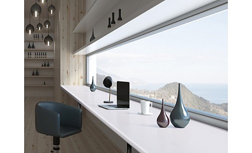 Стільниця LUXEFORM L016 Платиновий Білий 1L R13 3050х600х28 мм вологост.