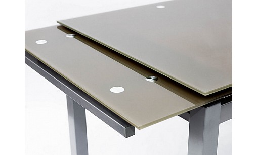 Стіл обідній ВЕНДІ 1000(1500)*700*760 кавовий СКЛО Стіл обідній ВЕНДІ 1000(1500)*700*760 кавовий СКЛО