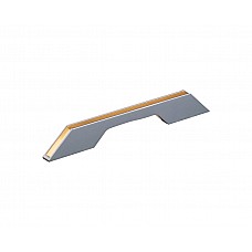 Ручка профильная DL 9355/128 GR/ChSl Графит/Золото Рифлённое ДС Ручка профильная DL 9355/128 GR/ChSl Графит/Золото Рифлённое ДС