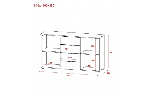 Комод ASTI-5 Кашемір