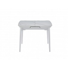 Стіл обідній Askold 950(1200)*700*760 Snow White Mattt/white legs Стіл обідній Askold 950(1200)*700*760 Snow White Mattt/white legs