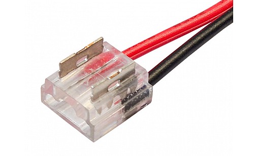 Коннектор № 4, 8мм (зажим-провод) 15 см