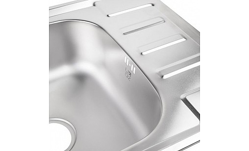 Мийка нержавіюча LIDZ 6350 Satin 0,8*180 мм Мийка нержавіюча LIDZ 6350 Satin 0,8*180 мм