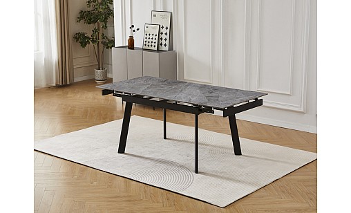 Стіл обідній Velvet 1200(1800)*900*760 Italy grey Glossy