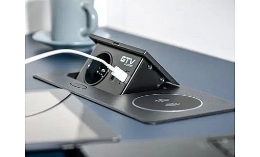 Удлинитель для офиса AVARO PLUS, 1 розетка SCHUKO USB А С WC 5W  провод 1,5 м алюминий AE-PB1SAVAP-53 GTV