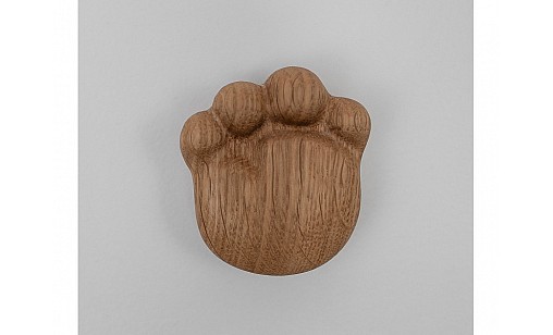 Ручка дерев'яна Paw 52*58*24 мм ДУБ