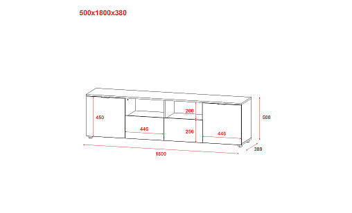 Тумба TV ASTI-4 Белый