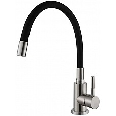 Змішувач FABIANO FKM 56 SS Flex Inox/black гнучкий 8232.401.0905