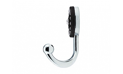 Мебельный крючек с камнями PLS BONCUK хром черный Мебельный крючек с камнями PLS BONCUK хром черный