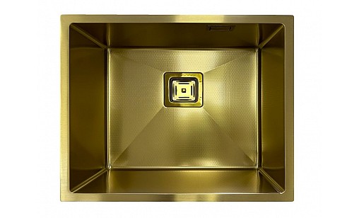 Мойка нержавеющая FABIANO Quadro 53 Celldecor Nano Gold 8216.401.1669