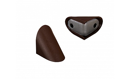 Кутник металевий одинарний з накладкою венге ДС NEW