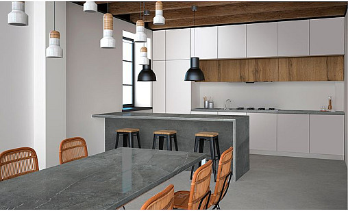 Столешница LUXEFORM W149 Мрамор Кастилия 2U R6 3050х1200х38 мм влагост.