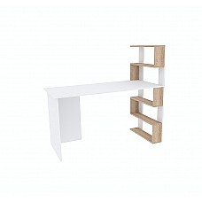 Компьютерный стол Robert правый Белый/Дуб Сонома