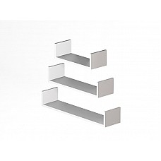 Полиця Ruby 400/550/700 (набір) Білий Німфея Альба Полиця Ruby 400/550/700 (набір) Білий Німфея Альба