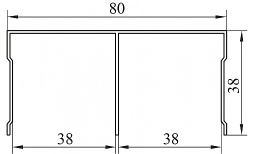 Напрямна Баварія / Модена верхня посилена L-5,5м Білий Глянець ДС ПрофіЛайн Напрямна Баварія / Модена верхня посилена L-5,5м Білий Глянець ДС ПрофіЛайн