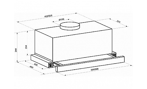 Вытяжка ELEYUS Storm G 1200 LED SMD 60 WH белый Вытяжка ELEYUS Storm G 1200 LED SMD 60 WH белый