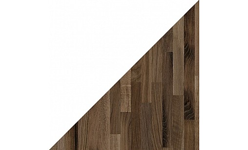 Стеновая панель KronoSpan 8685 RS/K092 FP Белый Снег / Дуб Портерхаус Темный (Двусторонний) 4100х640х10 мм