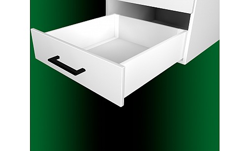 Тандембокс SLIM 16мм L-400мм  Н-86мм Білий ДС ПреміумЛайн