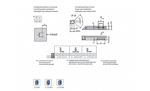 Петля накладная для алюм. рамок SILENTO PRO с доводчиком 3D ZM-HCSLRALU09-3DBEO GTV