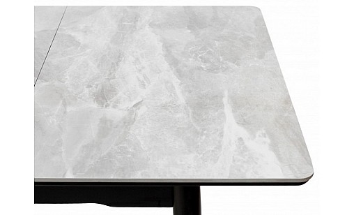 Стол обеденный НЕПТУН 1100(1400)*750*760 бетон серо-бежевый/черный