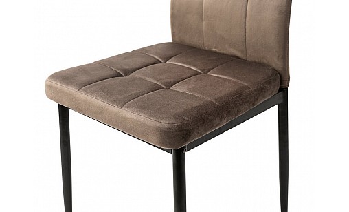Стілець АЙС чорний/велюр тобакко Стілець АЙС чорний/велюр тобакко