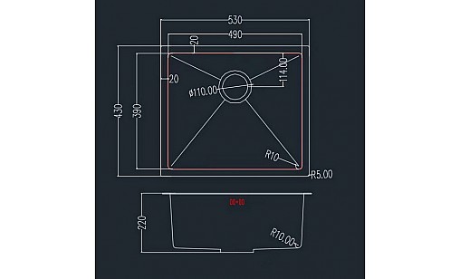Мойка нержавеющая GRANADO Under top MAX STEEL S201 black honeycomb Мойка нержавеющая GRANADO Under top MAX STEEL S201 black honeycomb
