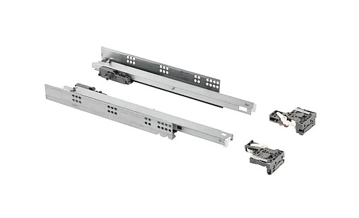 Направляющая скрытого монтажа, полное выдвижение Modern Slide L-550 (16-18 мм) 3D PUSH TO OPEN PB-3D0FPO18-550-PRO